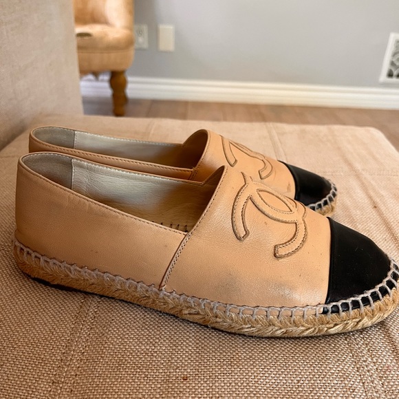 Chanel authentic lambskin espadrilles size 37 - Picture 5 of 6
